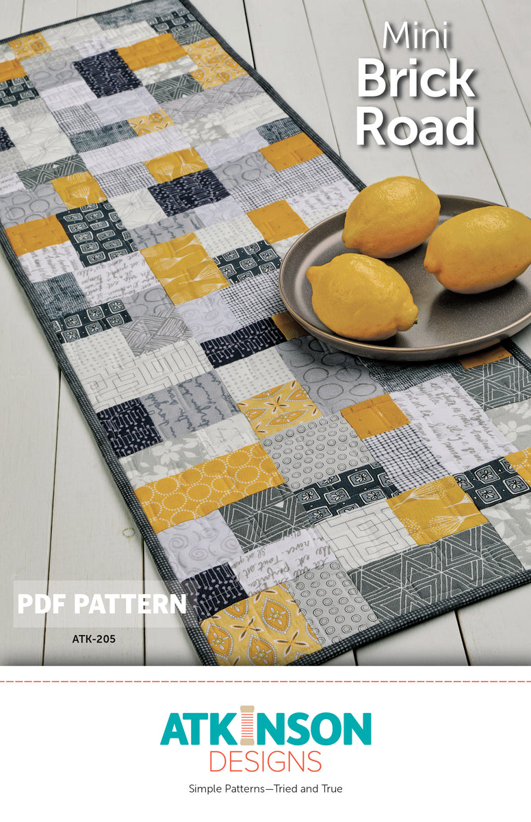 Mini Brick Road PDF Pattern – Atkinson Designs mini-brick-road-pdf-pattern-atkinson-designs