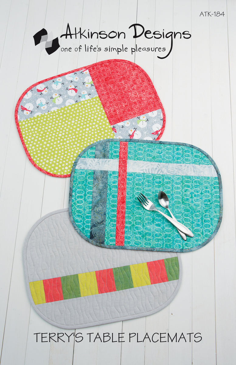 Atkinson Designs Classmate Pattern Terry's Table Placemats Pattern – Atkinson Designs